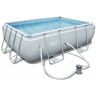 VIVAHOGAR Piscina pvc rect 282X196X84CM cart 3662LT power steel bestwa