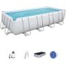 Piscina Desmontable Tubular Bestway Power Steel Rectangular 5,49m x2,74mx1,22m 56466 con Depuradora de arena y escalera