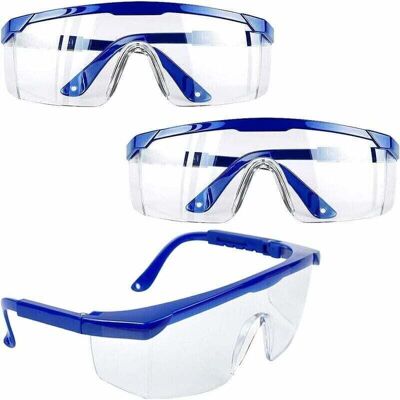 DPZO Gafas De Seguridad, Juego De 3, Antivaho, Montura Azul, Protección Uv Para Niños Y Adultos, Con Lentes De Policarbonato Y Lentes Más Gruesas Para Actividades Al Aire Libre. DPZO Gafas De Seguridad, Juego De 3, Antivaho, Montura Azul, Protección Uv Para Niños Y Adultos, Con Lentes De Policarbonato Y Lentes Más Gruesas Para Actividades Al Aire Libre.