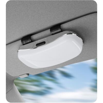 OEM Porta Gafas Coche Universal Para Gafas De Sol Y Graduadas, Blanco OEM Porta Gafas Coche Universal Para Gafas De Sol Y Graduadas, Blanco