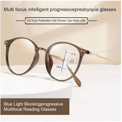 OEM Adecuado Para Gafas De Lectura Multifocales Progresivas, Gafas Para Ordenador Con Filtro De Luz Azul, Protección Ocular Graduada 150. OEM Adecuado Para Gafas De Lectura Multifocales Progresivas, Gafas Para Ordenador Con Filtro De Luz Azul, Protección Ocular Graduada 150.