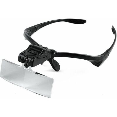 OEM Diadema Con Lupa E Iluminación Led, Soporte Para La Cabeza Para Lectura Manos Libres, Gafas Con Lupa Y 5 Lentes Desmontables Para Leer, Ver Joyas Y Observar. OEM Diadema Con Lupa E Iluminación Led, Soporte Para La Cabeza Para Lectura Manos Libres, Gafas Con Lupa Y 5 Lentes Desmontables Para Leer, Ver Joyas Y Observar.
