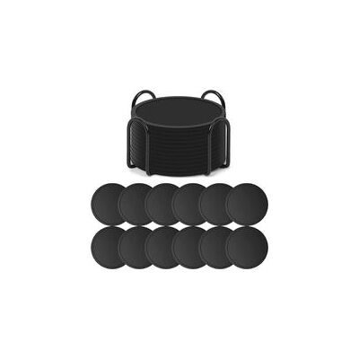 OEM Juego De 12 Posavasos De Silicona Con Soporte, Posavasos Para Gafas, Juego De Posavasos, Diseño Redondo, Posavasos, Antideslizantes, Resistentes Al Calor, Negros, Regalo. - Crezuo OEM Juego De 12 Posavasos De Silicona Con Soporte, Posavasos Para Gafas, Juego De Posavasos, Diseño Redondo, Posavasos, Antideslizantes, Resistentes Al Calor, Negros, Regalo. - Crezuo