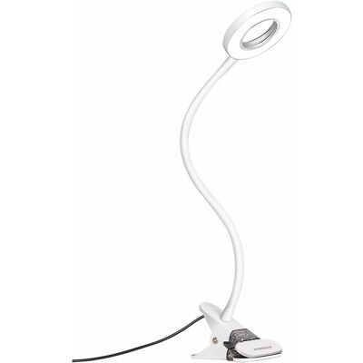 OEM Lámpara De Escritorio Con Clip De 5 W, Lámpara De Lectura Led Para Mesa Y Cama, Con Adaptador De Brillo Ajustable, Cuidado De La Vista Para Oficina Y Hogar, Flexible 360°, Blanca OEM Lámpara De Escritorio Con Clip De 5 W, Lámpara De Lectura Led Para Mesa Y Cama, Con Adaptador De Brillo Ajustable, Cuidado De La Vista Para Oficina Y Hogar, Flexible 360°, Blanca