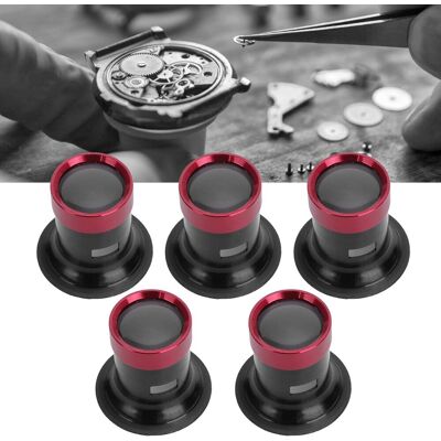 OEM Un Juego De 5 Lentes De Aumento De Aleación De Aluminio (3x, 5x, 10x, 15x, 20x) Es Adecuado Para Aumentar El Tamaño De Las Lentes De Gafas Mecánicas De Precisión Y Relojes Fabricados Por Relojeros. OEM Un Juego De 5 Lentes De Aumento De Aleación De Aluminio (3x, 5x, 10x, 15x, 20x) Es Adecuado Para Aumentar El Tamaño De Las Lentes De Gafas Mecánicas De Precisión Y Relojes Fabricados Por Relojeros.