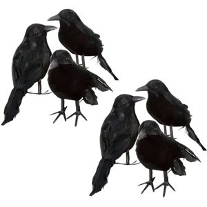 TUSERXLN Adornos De Halloween, Cuervo Artificial Con Plumas, Pájaro Negro TUSERXLN Adornos De Halloween, Cuervo Artificial Con Plumas, Pájaro Negro