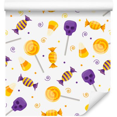 OEM Papel Pintado De Dulces De Halloween Para Salón Y Dormitorio, 50x1000 Cm. OEM Papel Pintado De Dulces De Halloween Para Salón Y Dormitorio, 50x1000 Cm.
