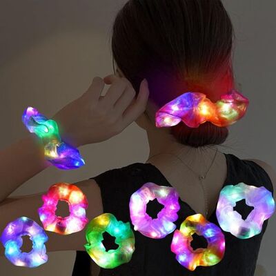 OEM Gomas Para El Pelo Luminosas, Coleteros Led Con 3 Modos De Iluminación, Cintas Elásticas Luminosas Para Halloween, Navidad, Cumpleaños Y Fiestas De Disfraces. OEM Gomas Para El Pelo Luminosas, Coleteros Led Con 3 Modos De Iluminación, Cintas Elásticas Luminosas Para Halloween, Navidad, Cumpleaños Y Fiestas De Disfraces.