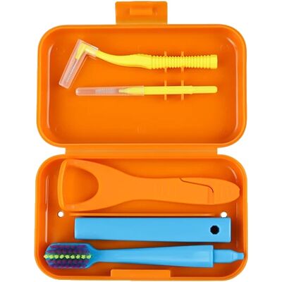 OEM Kit De Cuidado Dental, Cepillo Interdental, Raspador De Lengua, Naranja OEM Kit De Cuidado Dental, Cepillo Interdental, Raspador De Lengua, Naranja