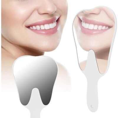 OEM Espejo Dental, Espejo Bucal, Espejo De Inspección Dental Portátil Con Forma De Diente, Espejo Dental De Mano, Accesorio Dental Con Mango De Plástico (blanco). OEM Espejo Dental, Espejo Bucal, Espejo De Inspección Dental Portátil Con Forma De Diente, Espejo Dental De Mano, Accesorio Dental Con Mango De Plástico (blanco).