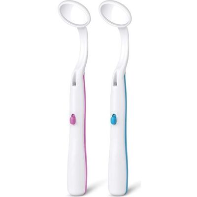 OEM Espejo De Inspección Dental Con Luz Led, Juego De 2 Espejos Dentales Con Luz, Espejo Curvo Antivaho, Espejo Bucal Para El Cuidado Dental. OEM Espejo De Inspección Dental Con Luz Led, Juego De 2 Espejos Dentales Con Luz, Espejo Curvo Antivaho, Espejo Bucal Para El Cuidado Dental.