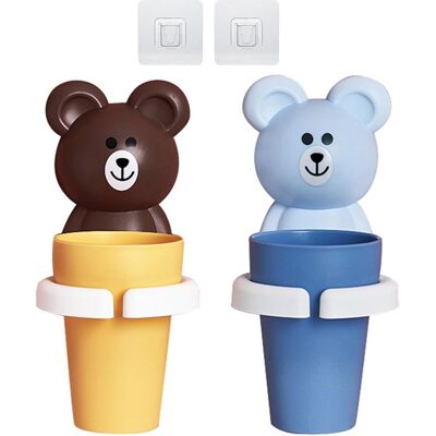OEM Soporte De Plástico Para Cepillos De Dientes, Juego De 2 Unidades, No Requiere Perforación, Con Soporte Integrado Para Cepillo De Dientes, Para Niños A Partir De 2 Años. OEM Soporte De Plástico Para Cepillos De Dientes, Juego De 2 Unidades, No Requiere Perforación, Con Soporte Integrado Para Cepillo De Dientes, Para Niños A Partir De 2 Años.