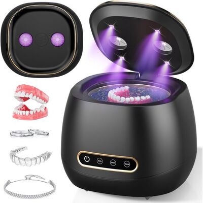 OEM Limpiador Ultrasónico,limpiador De Aparatos De Ortodoncia Recargable,45 Khz,para Prótesis Dentales,3 Modos De Limpieza,capacidad De 200 Ml,negro OEM Limpiador Ultrasónico,limpiador De Aparatos De Ortodoncia Recargable,45 Khz,para Prótesis Dentales,3 Modos De Limpieza,capacidad De 200 Ml,negro