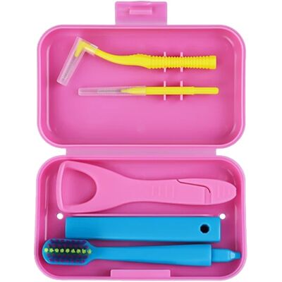 OEM Kit De Cuidado Dental, Cepillo Interdental, Raspador De Lengua, Rosa OEM Kit De Cuidado Dental, Cepillo Interdental, Raspador De Lengua, Rosa