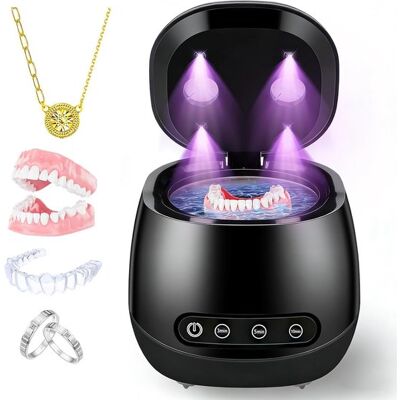 OEM Limpiador Ultrasónico,limpiador Ultrasónico De Prótesis Dentales De 45 Khz Con 3 Modos,para Cepillos De Dientes,negro,1 Unidad OEM Limpiador Ultrasónico,limpiador Ultrasónico De Prótesis Dentales De 45 Khz Con 3 Modos,para Cepillos De Dientes,negro,1 Unidad