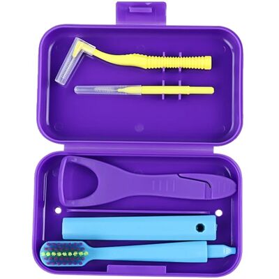 OEM Kit De Cuidado Dental, Cepillo Interdental, Raspador De Lengua, Morado OEM Kit De Cuidado Dental, Cepillo Interdental, Raspador De Lengua, Morado
