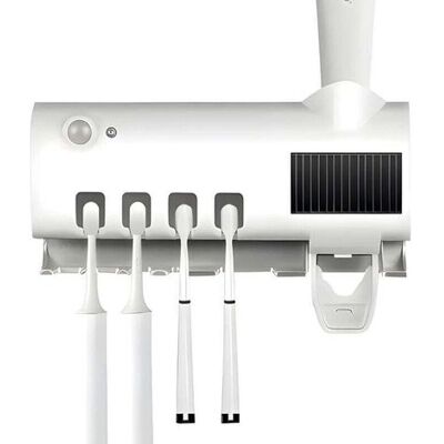 OEM Esterilizador De Cepillo De Dientes Inteligente, Soporte Para Cepillos De Dientes Doméstico Con Dispensador De Pasta Dental, Fácil De Instalar, Blanco OEM Esterilizador De Cepillo De Dientes Inteligente, Soporte Para Cepillos De Dientes Doméstico Con Dispensador De Pasta Dental, Fácil De Instalar, Blanco