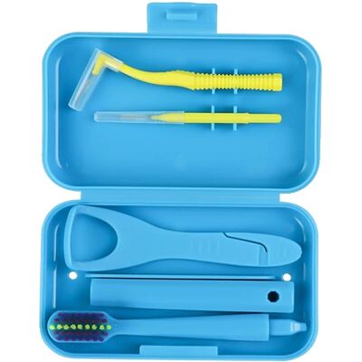 OEM Kit De Cuidado Dental, Cepillo Interdental, Raspador De Lengua, Azul OEM Kit De Cuidado Dental, Cepillo Interdental, Raspador De Lengua, Azul