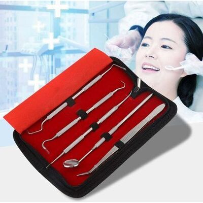 OEM Kit De Dentista - Conjunto De Herramientas De Dentista Profesional De Acero Inoxidable 5 Piezas, Kit De Limpieza Para Adultos, Niños Y Mascotas, Uso De Higiene Bucal OEM Kit De Dentista - Conjunto De Herramientas De Dentista Profesional De Acero Inoxidable 5 Piezas, Kit De Limpieza Para Adultos, Niños Y Mascotas, Uso De Higiene Bucal