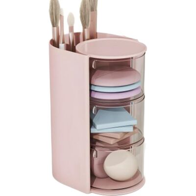 OEM Organizador De Maquillaje - Cajón Para Cosméticos - Guarda Productos De Belleza - Gira 360 Grados - Gran Capacidad - Rosa OEM Organizador De Maquillaje - Cajón Para Cosméticos - Guarda Productos De Belleza - Gira 360 Grados - Gran Capacidad - Rosa