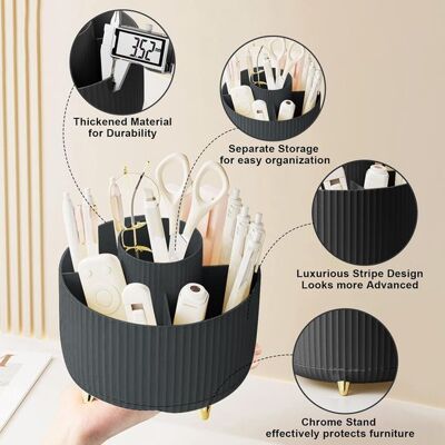 OEM Tubo Organizador Giratorio Para Brochas De Maquillaje Para Escritorio,caja Organizadora De Cosméticos,15 15 12,5 Cm OEM Tubo Organizador Giratorio Para Brochas De Maquillaje Para Escritorio,caja Organizadora De Cosméticos,15 15 12,5 Cm