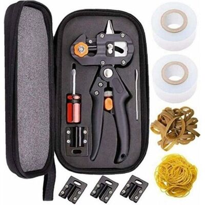 JUSCH Tijeras De Injerto Profesionales, Tijeras De Jardinería, Alicates De Injerto, Kit De Injerto De Árboles (bolsa De Tela Negra + Banda Elástica + Membrana), JUSCH Tijeras De Injerto Profesionales, Tijeras De Jardinería, Alicates De Injerto, Kit De Injerto De Árboles (bolsa De Tela Negra + Banda Elástica + Membrana),