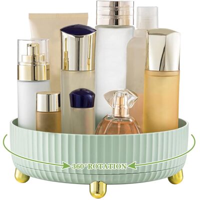 OEM Organizador De Maquillaje Giratorio De 360 Grados, Caja De Almacenamiento Para Cosméticos, Lápiz Labial, Cuidado De La Piel, Perfume, Caja De Gran Capacidad Para Tocador, Dormitorio, Baño, Verde Claro OEM Organizador De Maquillaje Giratorio De 360 Grados, Caja De Almacenamiento Para Cosméticos, Lápiz Labial, Cuidado De La Piel, Perfume, Caja De Gran Capacidad Para Tocador, Dormitorio, Baño, Verde Claro