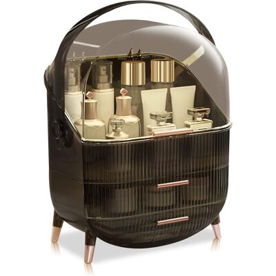 OEM Organizador Retro Gris, De Gran Capacidad, A Prueba De Polvo, Con Cajones De Plástico Para Joyas Y Cosméticos. OEM Organizador Retro Gris, De Gran Capacidad, A Prueba De Polvo, Con Cajones De Plástico Para Joyas Y Cosméticos.