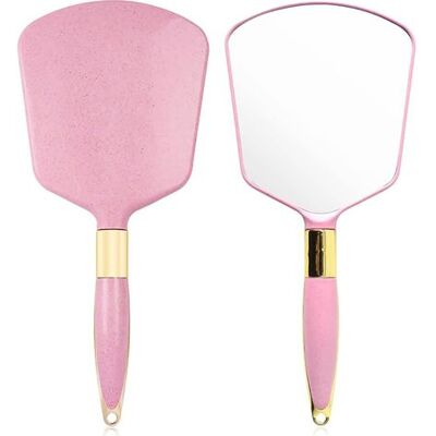 ENLENK Espejo De Mano Cuadrado Con Mango Cómodo, Espejo Portátil Profesional, Para Baño, Oficina, Maquillaje, Belleza (rosa) ENLENK Espejo De Mano Cuadrado Con Mango Cómodo, Espejo Portátil Profesional, Para Baño, Oficina, Maquillaje, Belleza (rosa)