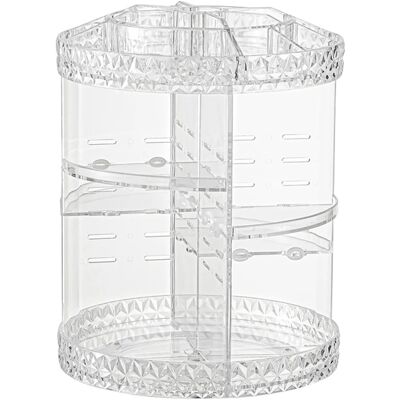 OEM Organizador De Maquillaje, Diseño Giratorio De 360°, Almacenamiento De Plástico Transparente, Transparente OEM Organizador De Maquillaje, Diseño Giratorio De 360°, Almacenamiento De Plástico Transparente, Transparente
