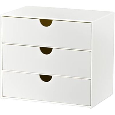 OEM Organizador De Maquillaje - Caja De Almacenamiento Creativa Con Tres Cajones - Organizador De Cuidado De La Piel - 171115cm Blanco OEM Organizador De Maquillaje - Caja De Almacenamiento Creativa Con Tres Cajones - Organizador De Cuidado De La Piel - 171115cm Blanco