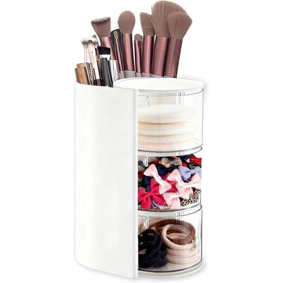 OEM Organizador De Maquillaje Giratorio De 3 Niveles Con Soporte Para Brochas OEM Organizador De Maquillaje Giratorio De 3 Niveles Con Soporte Para Brochas