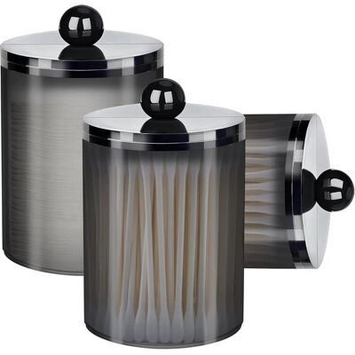 OEM Zorplex Juego De 3 Cajas De Almacenamiento De Acrílico Con Tapas De Bambú P,esponjas De Maquillaje Y Pequeños Accesorios Cosméticos (negro),negro OEM Zorplex Juego De 3 Cajas De Almacenamiento De Acrílico Con Tapas De Bambú P,esponjas De Maquillaje Y Pequeños Accesorios Cosméticos (negro),negro