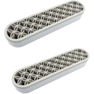 OEM Caja Organizadora De Cosméticos, Soporte De Silicona Para Brochas De Maquillaje, Organizador De Escritorio, 2 Piezas, Gris OEM Caja Organizadora De Cosméticos, Soporte De Silicona Para Brochas De Maquillaje, Organizador De Escritorio, 2 Piezas, Gris