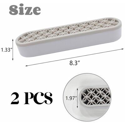 OEM Caja Organizadora De Cosméticos,soporte De Silicona Para Brochas De Maquillaje,organizador De Escritorio,2 Piezas,gris OEM Caja Organizadora De Cosméticos,soporte De Silicona Para Brochas De Maquillaje,organizador De Escritorio,2 Piezas,gris