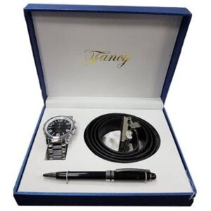 TRADE SHOP TRAESIO Trade Shop - Set Regalo Per Uomo Orologio Cintura Penna In Cofanetto Elegante - TRADE SHOP TRAESIO Trade Shop - Set Regalo Per Uomo Orologio Cintura Penna In Cofanetto Elegante -