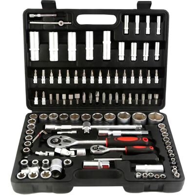 Coffret Kit Outils 108 Pcs Kraft Müller Clé À Cliquet Douille Acier Vanadium Douilles, Mécanicien, Garagiste, Bricoleur Coffret Kit Outils 108 Pcs Kraft Müller Clé À Cliquet Douille Acier Vanadium Douilles, Mécanicien, Garagiste, Bricoleur
