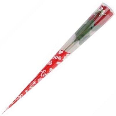 Trade Shop - Juego 12 Flores Artificiales Rojas 32cm Regalo San Valentín Trade Shop - Juego 12 Flores Artificiales Rojas 32cm Regalo San Valentín