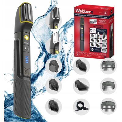 NORTHIX Men's 8-in-1 Cordless Trimmer, Face & Body, Wet & Dry NORTHIX Men's 8-in-1 Cordless Trimmer, Face & Body, Wet & Dry