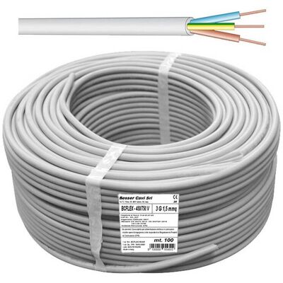 MARCA 100 X Cavo Elettrico 450/750v Sez 3x2,50 Mm Grigio MARCA 100 X Cavo Elettrico 450/750v Sez 3x2,50 Mm Grigio