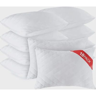 NORTHIX Comfort Sleep Cs-mf57: Set Of 10 Anti-allergy Memory Foam Pillows With Hotel Quality Quilted Microfiber - 50x70cm NORTHIX Comfort Sleep Cs-mf57: Set Of 10 Anti-allergy Memory Foam Pillows With Hotel Quality Quilted Microfiber - 50x70cm