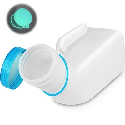 OEM Urinario Para Hombres Y Mujeres, Urinario Portátil De 1000 Ml Con Tapones Que Brillan En La Oscuridad Y A Prueba De Fugas, Y Asa. Orinario De Viaje Reutilizable/botella Recolectora De Orina. OEM Urinario Para Hombres Y Mujeres, Urinario Portátil De 1000 Ml Con Tapones Que Brillan En La Oscuridad Y A Prueba De Fugas, Y Asa. Orinario De Viaje Reutilizable/botella Recolectora De Orina.