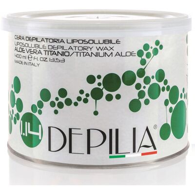 TRADE SHOP TRAESIO Trade Shop - Barattolo Cera Depilatoria Liposolubile Aloe Titanio 1.14 400 Ml Depilazione - TRADE SHOP TRAESIO Trade Shop - Barattolo Cera Depilatoria Liposolubile Aloe Titanio 1.14 400 Ml Depilazione -