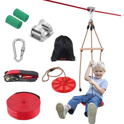OEM Zipline-set Für Kinder & Erwachsene, 20 M Zipline-sets Bis Zu 150 Kg, Seilrutschen Für Den Außenbereich Im Hinterhof, Spielplatzunterhaltung Mit Zipline, Nylon-sicherheitsgurt & Zubehörsatz OEM Zipline-set Für Kinder & Erwachsene, 20 M Zipline-sets Bis Zu 150 Kg, Seilrutschen Für Den Außenbereich Im Hinterhof, Spielplatzunterhaltung Mit Zipline, Nylon-sicherheitsgurt & Zubehörsatz