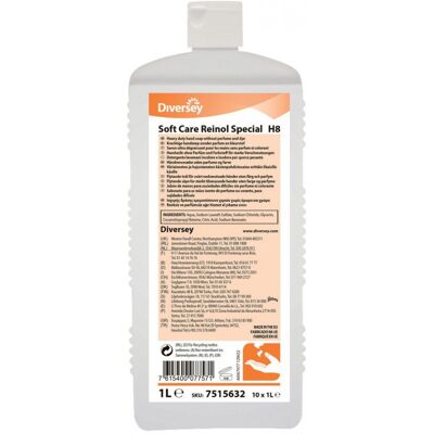 Reinol - Soft Care Liquid H8 - 1L - Higiénico - Limpiador de piel Reinol - Soft Care Liquid H8 - 1L - Higiénico - Limpiador de piel