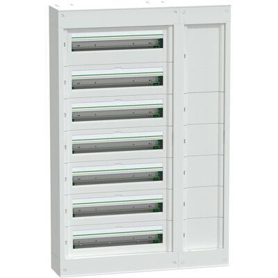 Schneider - Prismaset S - Coffret Saillie Plastique & Métal 7 Rangées 24 Modules + Gaine - Lvssd724 Schneider - Prismaset S - Coffret Saillie Plastique & Métal 7 Rangées 24 Modules + Gaine - Lvssd724