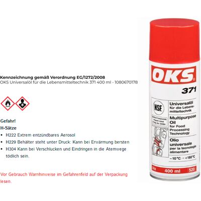 Fp - Aceite Universal Oks 371 400 Ml Spray (por 12) Fp - Aceite Universal Oks 371 400 Ml Spray (por 12)