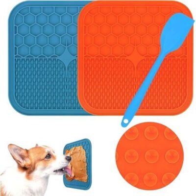 SANS MARQUE Almohadilla Para Lamer Para Perros, Juego De 2 Piezas: Almohadilla Para Lamer Para Perros Altamente Absorbente Y 1 Espátula De Silicona, Ideal Para El Aseo, El Entrenamiento Y El Cuidado De Las Uñas D SANS MARQUE Almohadilla Para Lamer Para Perros, Juego De 2 Piezas: Almohadilla Para Lamer Para Perros Altamente Absorbente Y 1 Espátula De Silicona, Ideal Para El Aseo, El Entrenamiento Y El Cuidado De Las Uñas D