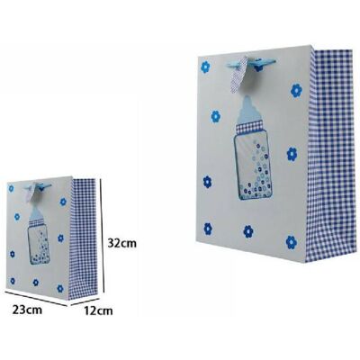 TRADE SHOP TRAESIO Trade Shop - Set 3 Buste Da Regalo 26x32x12cm Fantasia Biberon Maschio Femmina Nascita 65913 - TRADE SHOP TRAESIO Trade Shop - Set 3 Buste Da Regalo 26x32x12cm Fantasia Biberon Maschio Femmina Nascita 65913 -