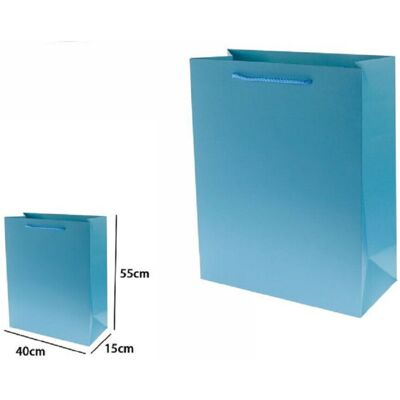 TRADE SHOP TRAESIO Trade Shop - Set 3pz Buste Borsa Regalo Sacchetti 55x40x15cm 69906 Celeste Con Manico Cordino - TRADE SHOP TRAESIO Trade Shop - Set 3pz Buste Borsa Regalo Sacchetti 55x40x15cm 69906 Celeste Con Manico Cordino -